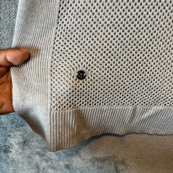 Lululemon Well Being Sweater Heathered Vapor Gray Tencel Cashmere Blend Size 6 - Picture 4 of 7